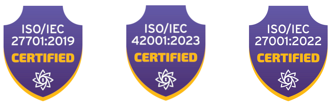 2025 Surveil ISO certification badges