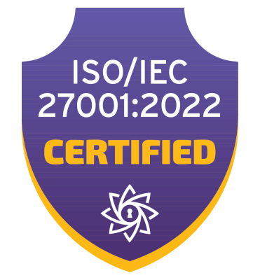 ISO 27001 certification badge
