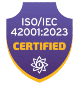 ISO 42001 certification badge