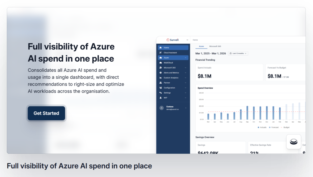 Interactive Tour of Surveil Azure AI Manager