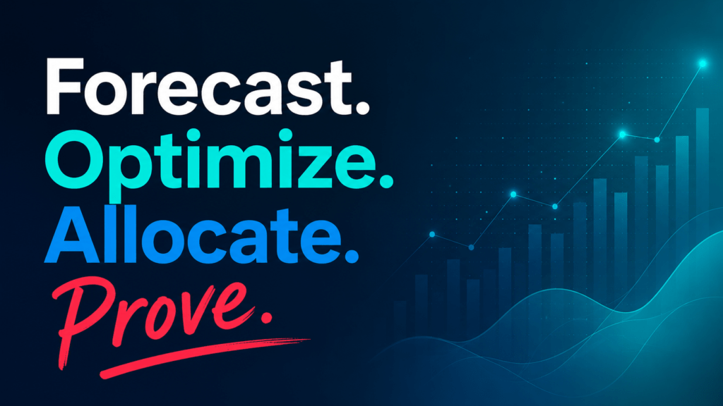 Forecast. Optimize. Allocate. Prove. FinOps for AI framework